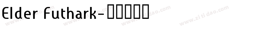 Elder Futhark字体转换